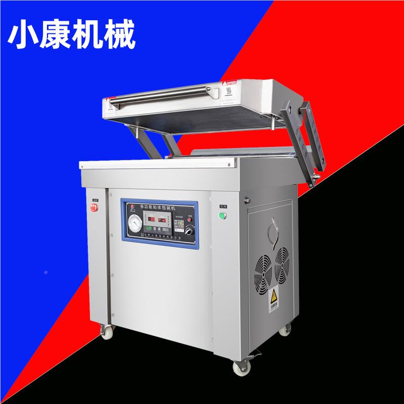 生VVA体鲜肉牛排肝托盘贴体封口机器厂家 鹅龙虾自动真全空贴包装