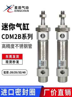 星辰CDM2B20-15/20/25/30/40/50/60/75/100/150 带磁迷你气缸MF-S