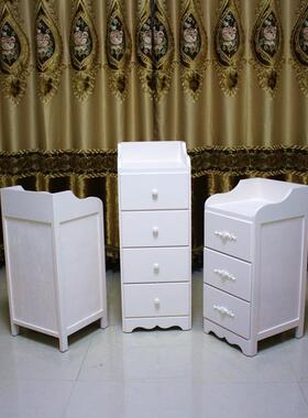 ft3公分小边柜g100子储物欧式现夹代简奢约床头柜实木0迷你轻窄缝