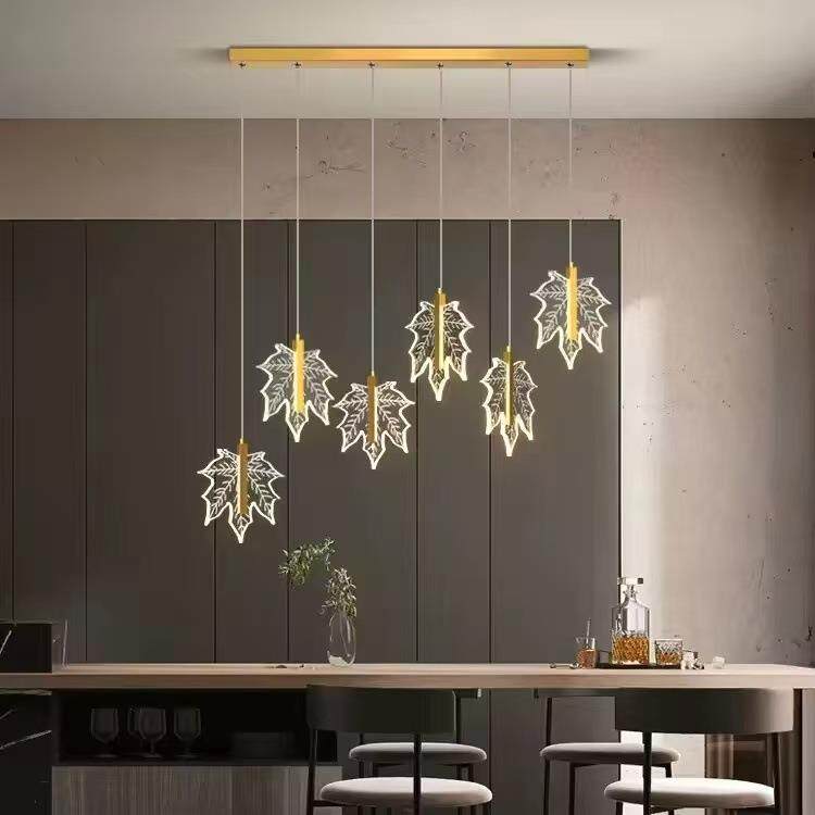 2025款亚克力餐厅纽带吊灯现代简约饭厅餐桌灯吧台网红卧室吊灯铁