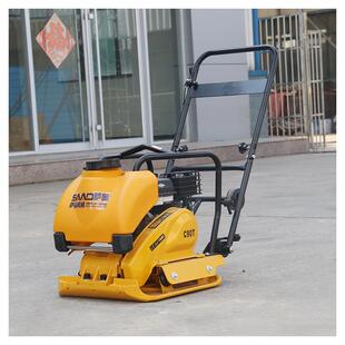 小型沥青泥土平板夯路面修补柴油汽油地基地坪夯实机振动夯土机