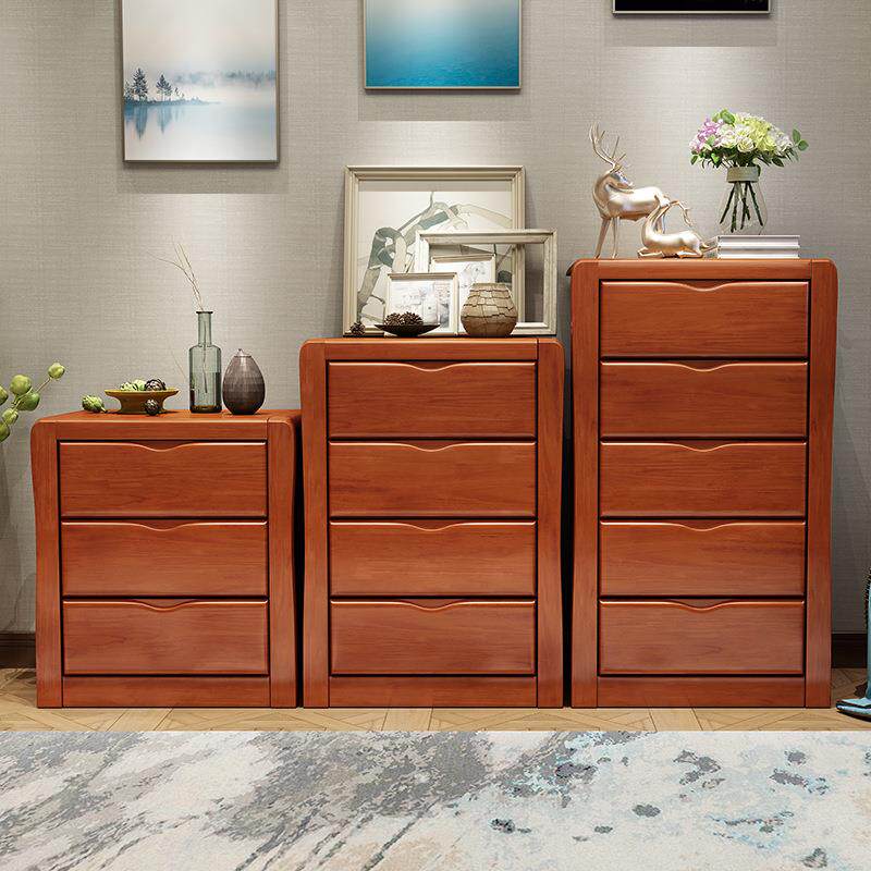 柜实木斗柜抽屉卧室收纳五柜置客厅ML&mdash;851#三四斗橱房间床尾物柜