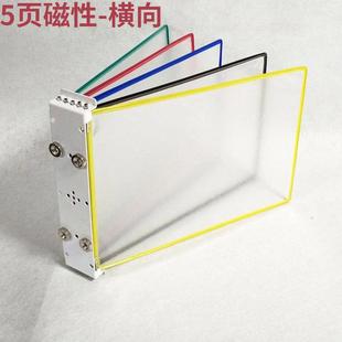 A4展示页面5页挂墙文件夹悬挂式文件架墙壁活页转轴翻页资料夹