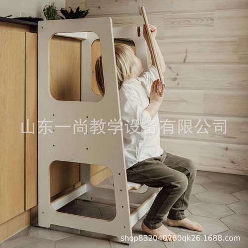儿童洗手凳子洗手台阶脚踏凳可折叠蒙氏learning tower学习塔