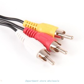1.5M 3.5MM JACk   to 3 RCA AdApteR ConneCTtoRs 3.5 to