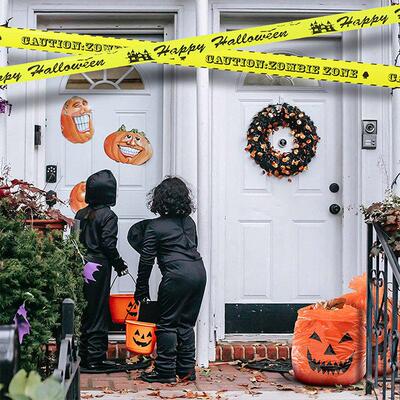 Halloween Large Pumpkin Trash Bag Outdoor Decoration Fall H