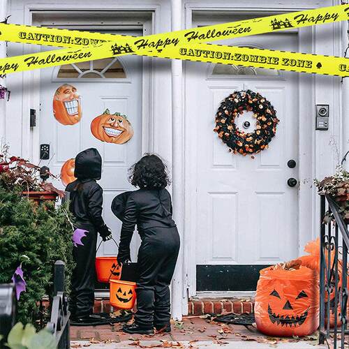 Halloween Large Pumpkin Trash Bag Outdoor Decoration Fall H