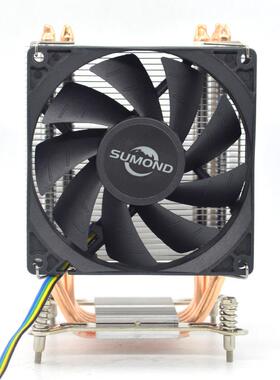SUMOND电脑主板侧塔式4铜管9CM风扇无光效风冷CPU散热器i5-2500