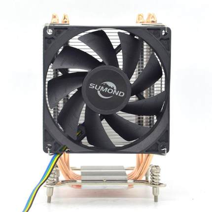 SUMOND电脑主板侧塔式4铜管9CM风扇无光效风冷CPU散热器i5-2500