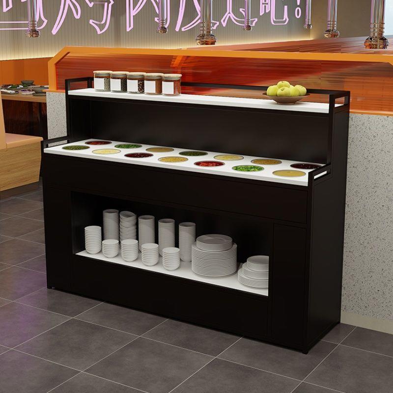 调料台自助麻辣烫蘸料台饭店小料台简约网红火锅店海底餐厅商用