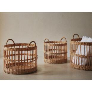 可洗 纳维亚覆古彷藤储物篮脏衣服篮防水浴室篮 新斯堪