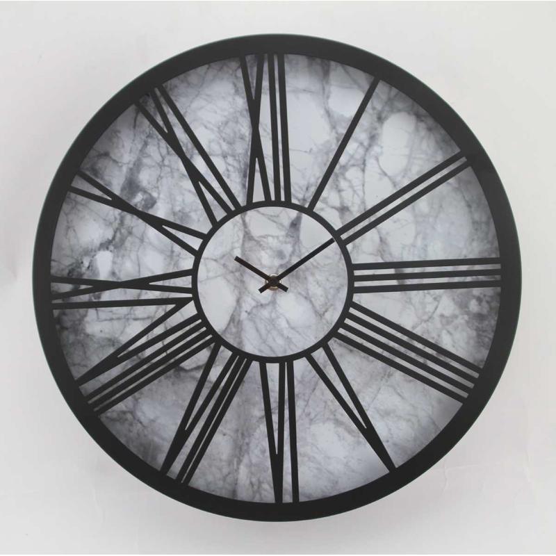 时钟铁罗马寸欧式艺客厅复静音金属40cm16创意爆挂钟古北款表