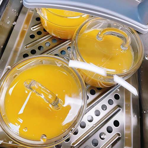 【官方正品】蒸蛋盅蒸蛋碗带盖炖盅隔水炖家用辅食玻璃蒸碗宝宝餐