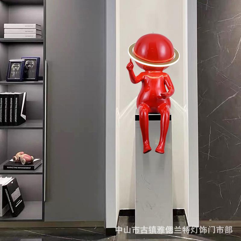 太空人意摆241件后现代客厅玄关装饰台灯家用饰奢卡通艺术雕品轻
