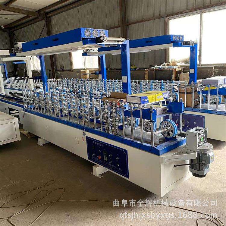 膜上涂胶1250大板包覆机生产线PVC格栅板门套线覆膜机省胶省膜
