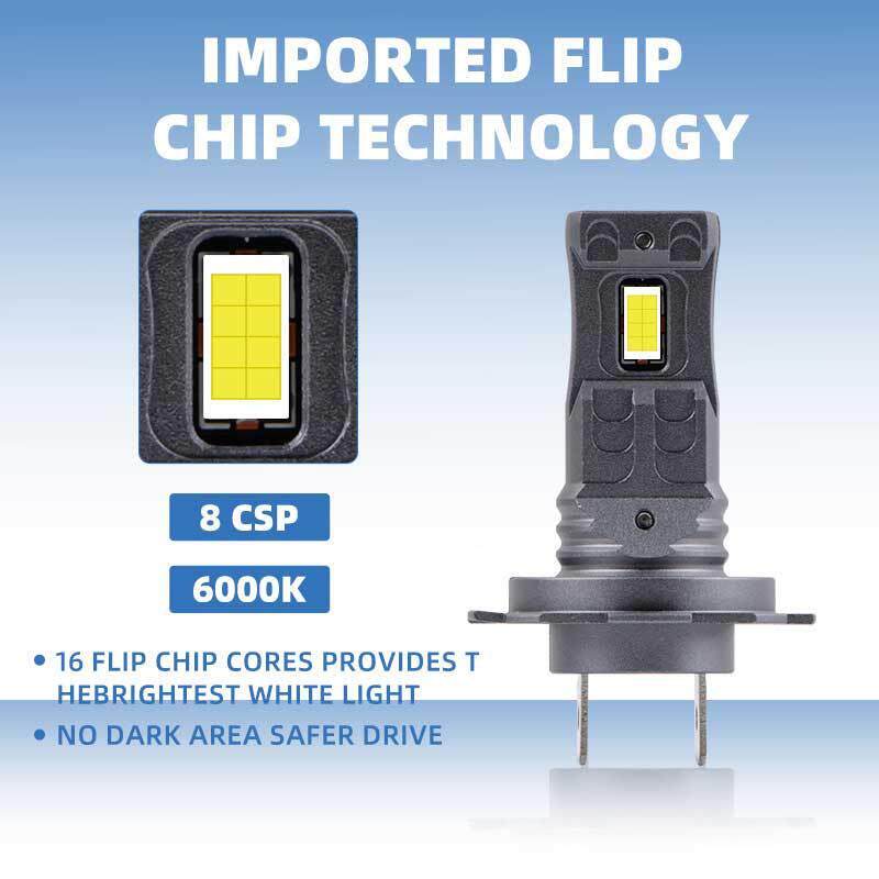 跨境爆款H1/H7/9006/直H11体近插式远无携立损汽车led前大一灯超