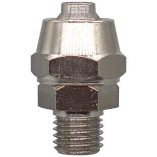 M12 气动快拧接头铜螺纹直通公制6气管4 M10 1.5 1.25