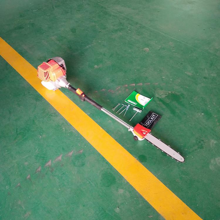 高空树枝修枝锯汽油机动镰园林庭院维护枯枝修剪机械手持高枝锯