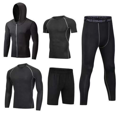 Fitness clothing men's suit sports tight fitting short