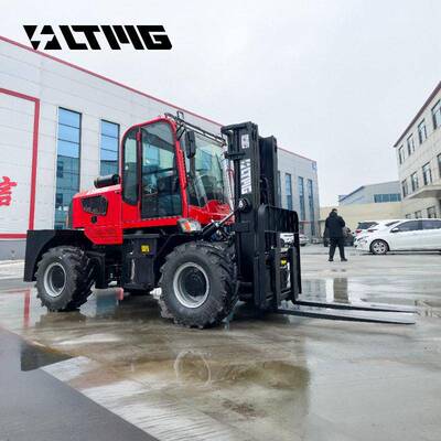 四驱越野叉车柴油500kg.5吨工程工地用货物装卸搬运内燃叉车