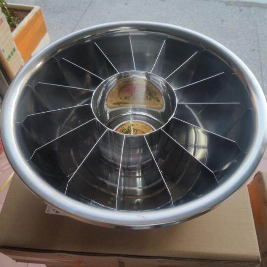 麻辣烫专用锅格子火锅盆多格隔板分格串串水煮盆商用关东煮九宫格