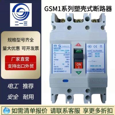 天水二一三GSM1-100L/3300塑壳式断路器空气开关
