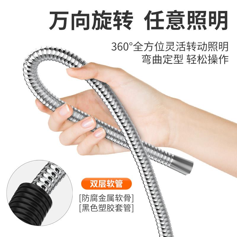 机床工作台灯万向金属软管不锈钢韧性定型软管螺纹接头波纹管配件图片
