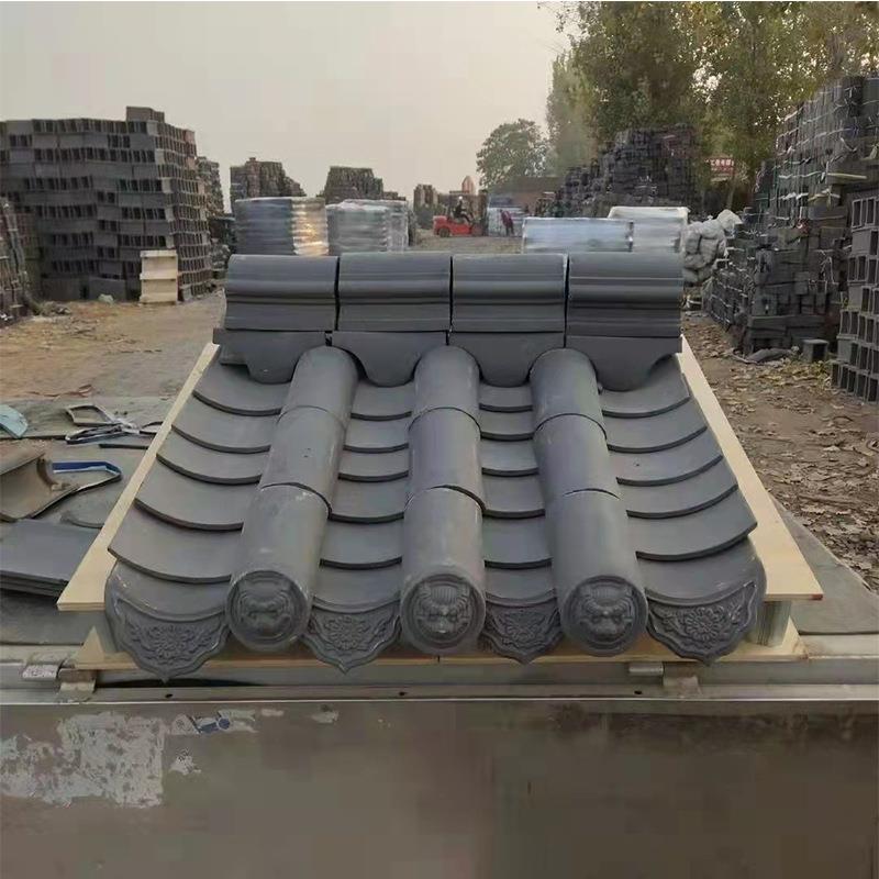 仿古小青瓦瓦片屋顶古建瓦中式庭院马头墙徽派脊瓦滴水瓦小灰瓦