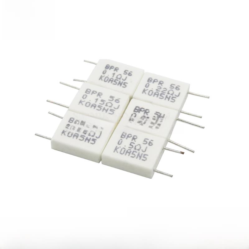 Bpr56无感水泥电阻5W 0.015 0.02 0.05 0.1 0.2 0.22 0.33R0.5欧