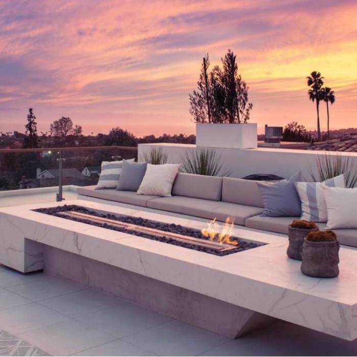 36 英寸 室内室生物酒精真火壁炉 取暖器 户外 真火 fireplace