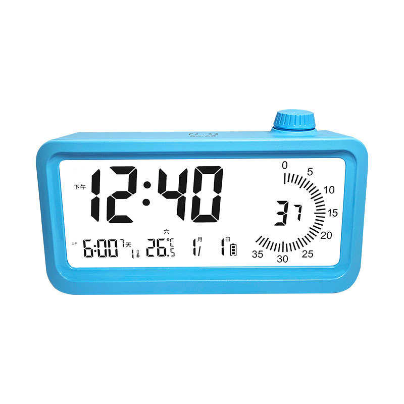 新款多功能可视化时间管理器计时器学生桌面静音数字家用电子闹钟