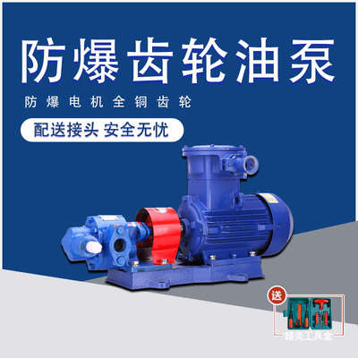 精品KCB齿轮泵防爆齿轮油泵配铜齿轮大流量三相380V汽油抽油泵自