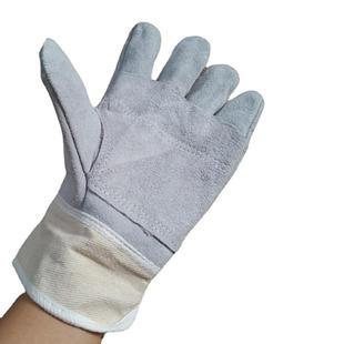 海员手套牛二层半皮加托防油耐磨造船厂电焊扎铁拉缆干活劳保