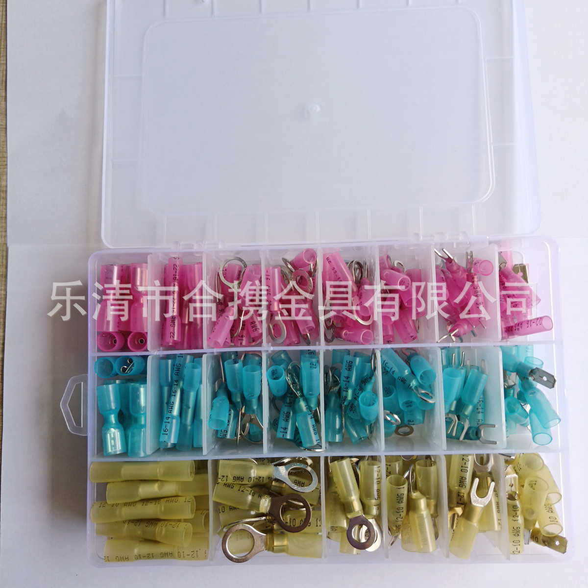 铜印字 接线防水盒装中端子接250pcs款240pcs端子爆热缩热缩