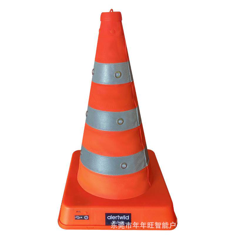 发光伸缩路锥反光雪糕筒路障锥桶防撞发光路锥警示柱发光警示路锥
