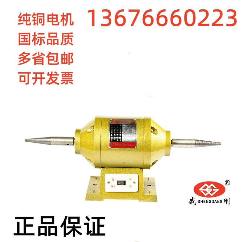 上海盛刚单相多功能台式抛光机小型220V打磨除锈尼龙布轮马达砂轮