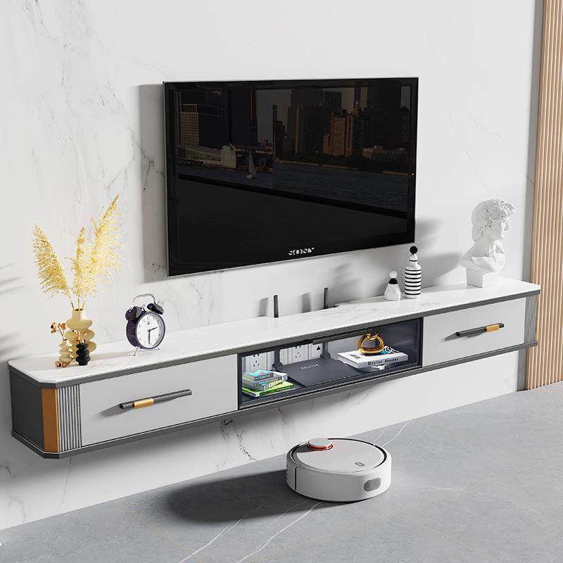 意式轻奢悬空壁挂式电视柜现代简约岩板茶几小户型客厅背景墙柜,住宅家具,电视柜,淘宝优惠券,粉丝福利购,淘宝优惠卷