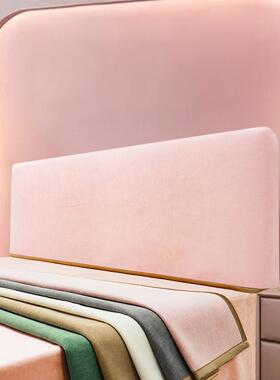 6DA简约面床头套罩木皮床头通用靠F777TT7S软包防尘罩新背款1料.8