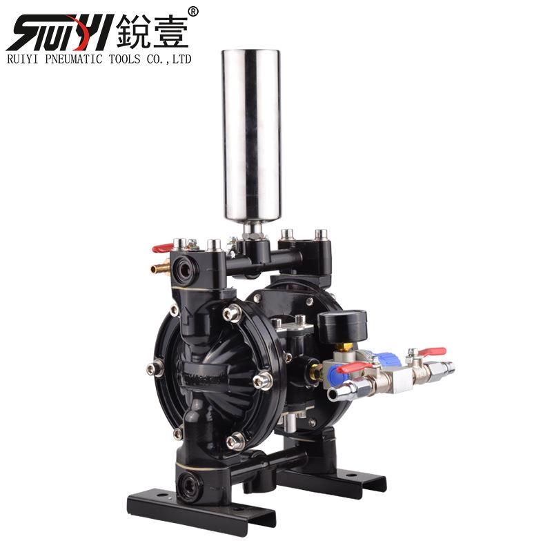 锐壹2510A气动3分口耐酸碱隔膜泵油漆喷涂工具喷漆泵浦