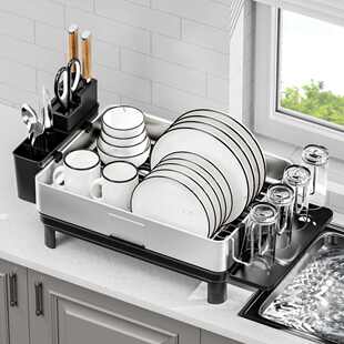 爆柜台 厨房置碗碟置304餐具杯子款物架不锈钢物架收纳厨房