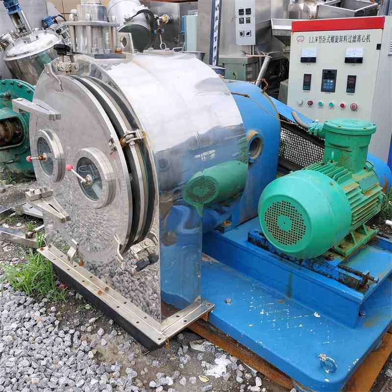 二手卧式螺旋离心机自动化卧螺离心机二手螺旋卸料过滤离