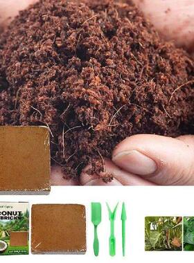 Potted Compressed Coir Fiber Brick Potting Soil Medium