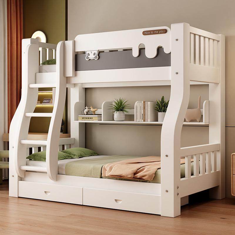 新款上下床双层床两层高低床双人床上下铺木床小户型儿童子母床,住宅家具,高低/子母床,淘宝优惠券,粉丝福利购,淘宝优惠卷
