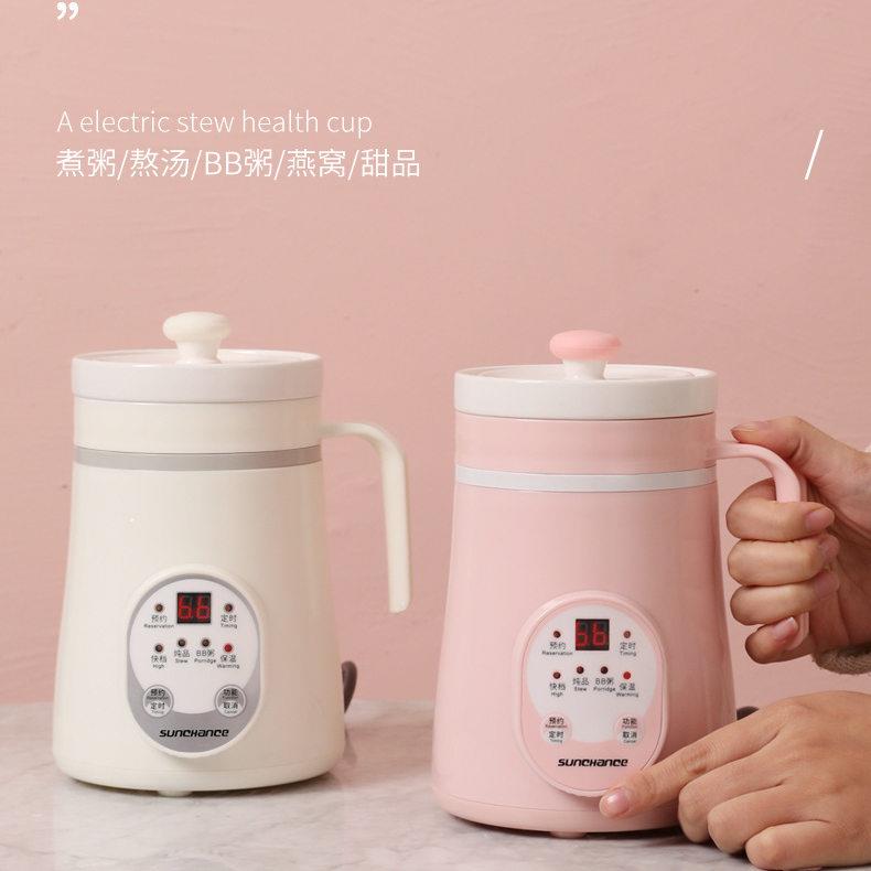 电热杯宝宝煮熬粥迷你全可携式婴儿辅食BB陶瓷炖盅加热杯智能养生