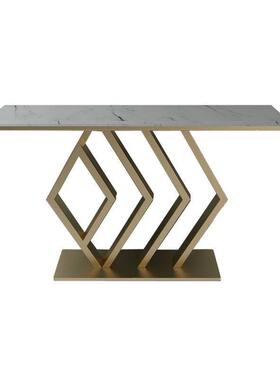 dnd玄现代轻奢铁玄关台廊创意关柜简约艺大理石过道柜子岩UIK走板