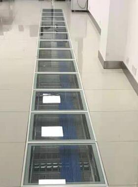 全高钢玻璃防静电地板架空透专明抗静电透明玻璃活动地板060600机