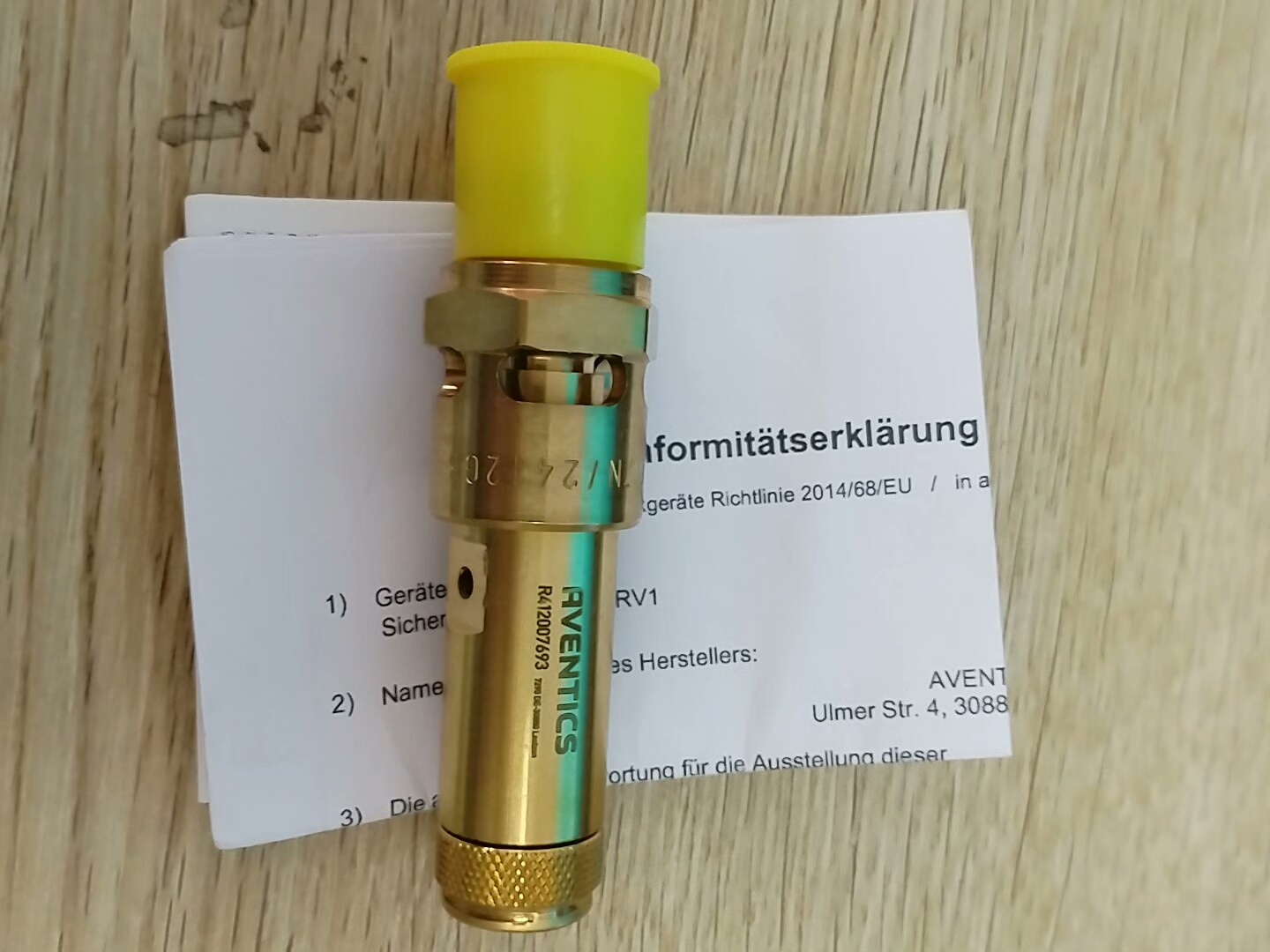 AVENTICS 安全阀 R412007693