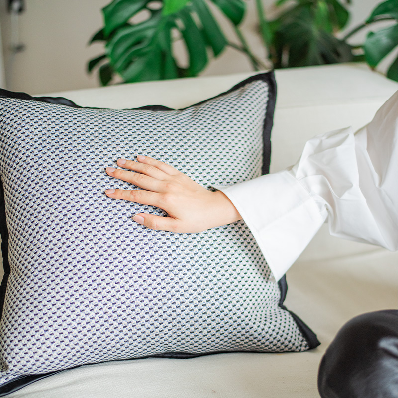 Moo 新中式国风沙发客厅抱枕纯色法式中古风棉麻真丝靠枕腰枕枕套