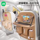 牛津布汽车后背收纳袋车载布艺多功能挂袋车内小桌板车椅背置物架