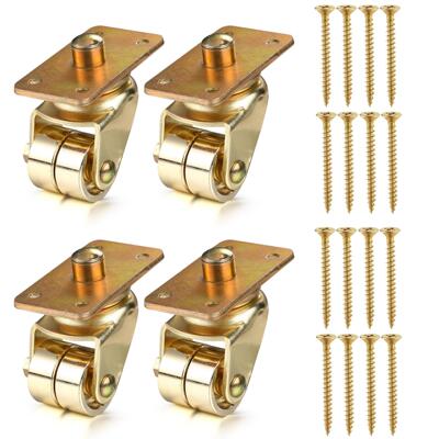 立式钢琴铁脚轮钢琴金属脚轮 金色 Piano Casters
